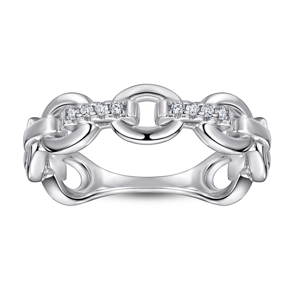 Silver Ring Women's Simple